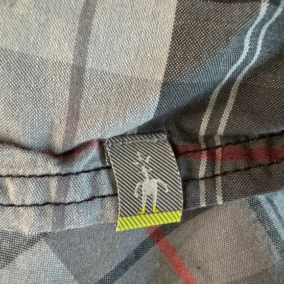 SMARTWOOL Shirt Medium Summit County Plaid Merino Wool Blend Men's Long Sleeve - Picture 11 of 13